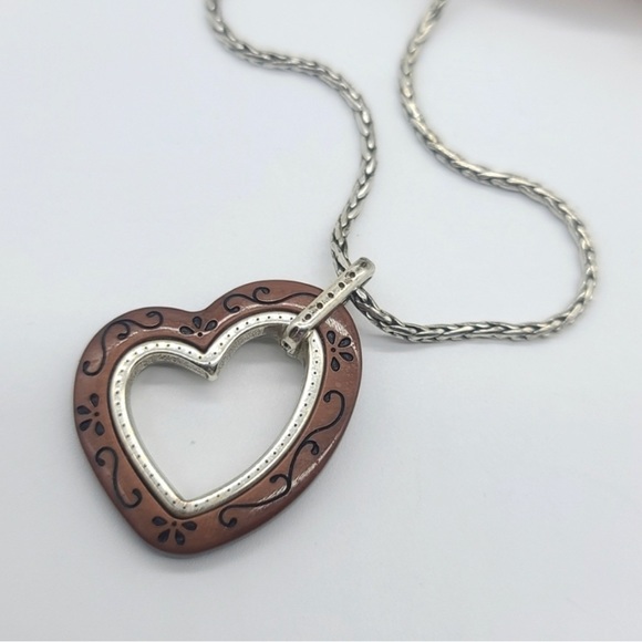 Brighton Metro Heart Reversible Heart Necklace - Picture 3 of 3